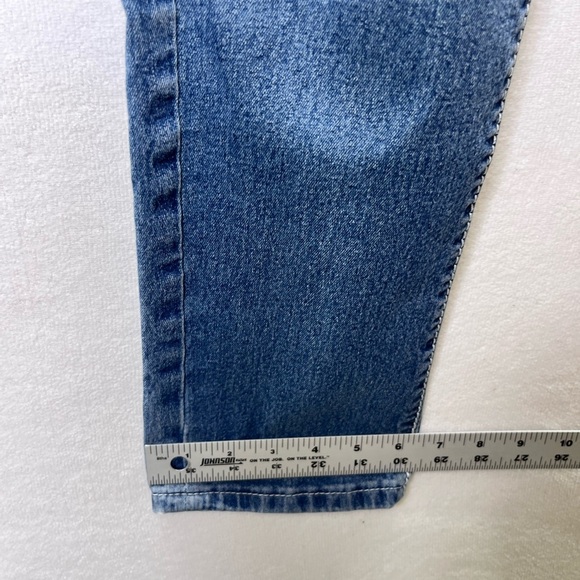 VGS Vigoss Skinny Jeans Womens 6 Blue Denim Stretch Wide Stitch Flap Pocket 2133 - Picture 8 of 12